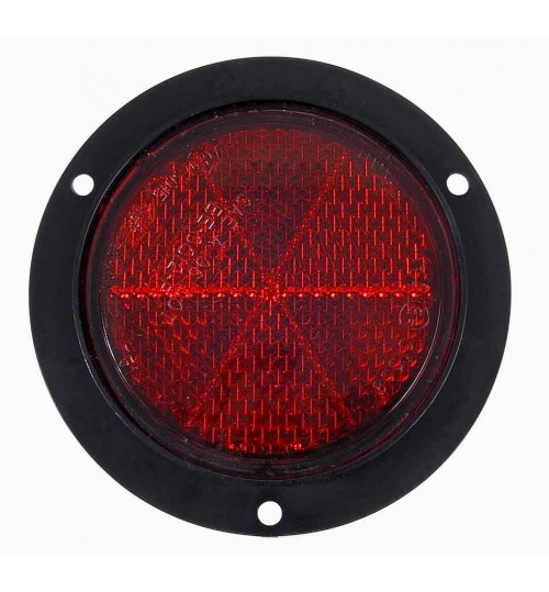 Red Reflector on Black Base 066505